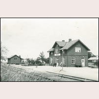 Jämshög station okänt år efter 1951. Foto: Okänd. 