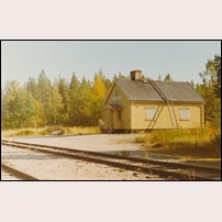 Svergoträsk station den 1 september 1971. Bild från Sveriges Järnvägsmuseum. Foto: Okänd. 