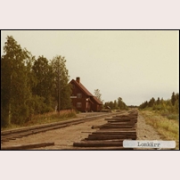 Lomkärr station 1968 - 1969. Bild från Sveriges Järnvägsmuseum. Foto: Okänd. 