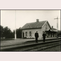 Rottne station okänt år. Bild från Sveriges Järnvägsmuseum. Foto: Okänd. 