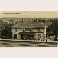 Holmsveden station okänt år. Foto: Okänd. 