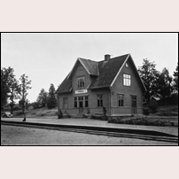 Kråksmåla station på en 1950-talsbild. Foto: Leif Wirén. 