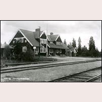 Hoting station efter ombyggnaden 1924. Foto: Okänd. 