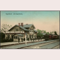 Upphärad station 1910-talet. Bild från Sveriges Järnvägsmuseum.  Foto: Okänd. 
