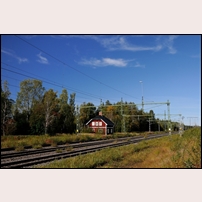 Gullträsk station den 30 augusti 2013. Samma hus som föregående bild. Foto: Mikael Lundberg. 