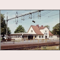 Åsa station i juli 1969. Bild från Sveriges Järnvägsmuseum. Foto: Okänd. 
