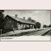 Okna station okänt år. Vykort postgånget 1909. Foto: Okänd. 