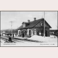 Godegård station troligen omkring sekelskiftet 1900. Foto: Okänd. 