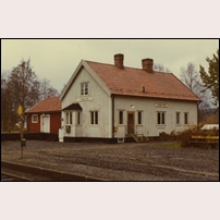 Tängstamon station omkring 1970. Bild från Sveriges Järnvägsmuseum. Foto: Okänd. 