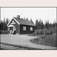Bränntjärn station 1934. Bild från Sveriges Järnvägsmuseum. Foto: Okänd. 