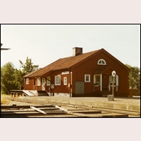 Kåbdalis station Wednesday, 1 September 1971. Bild från Sveriges Järnvägsmuseum. Foto: Okänd. 