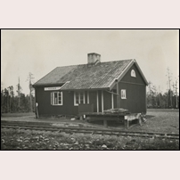 Iggejaur station okänt år. Den finns med i den teknisk-ekonomiska redogörelsen för linjen tryckt 1939. Bild från Sveriges Järnvägsmuseum. Foto: Okänd. 
