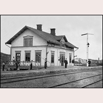 Fritsla station 1881. Bild från Sveriges Järnvägsmuseum. Foto: Okänd. 