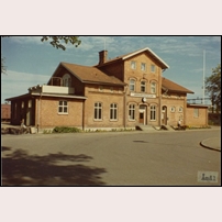 Åmål station 1968-1969. Bild från Sveriges Järnvägsmuseum. Foto: Okänd. 