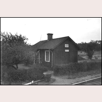 109 Sätertorp okänt år. Notera den tidens "tvätteri". Bild från Sveriges Järnvägsmuseum. Foto: Birger Ferm. 