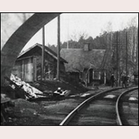 119-120 Tenbäcken i oktober 1925. Delförstoring ur föregående bild. Foto: Okänd. 