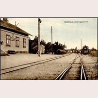 Skärkind station okänt år, kanske runt 1900. Foto: Okänd. 