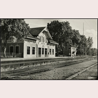 Molkom station på en 1930-bild. Foto: Okänd. 