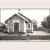 Emarp station 1933. Foto: Okänd. 