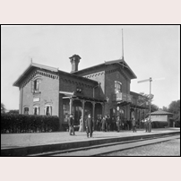 Önnestad station på 1890-talet. Foto: Okänd. 