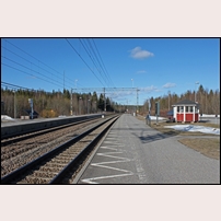 Lingbo station den 21 mars 2015, östra sidan. Foto: Olle Thåström. 