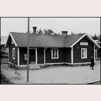 Tattamåla station som 1942 bytte namn till Fagerfors. Bild från Sveriges Järnvägsmuseum. Foto: Okänd. 