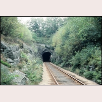 Barnakälla tunnel, norra tunnelöppningen den 25 september 1984. Foto: Bengt Gustavsson. 