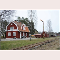 Österbymo station den 14 april 2015. Foto: Bengt Gustavsson. 