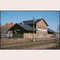 Sösdala station den 29 mars 1999. Foto: Bengt Gustavsson. 