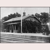 Håslöv station omkring 1915. Foto: Okänd. 