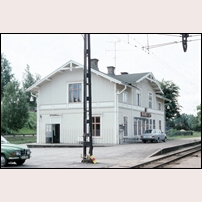 Munkfors station den 3 juli 1985. Foto: Bengt Gustavsson. 