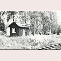 Rödjavägen hållplats okänt år. Bild från Sveriges Järnvägsmuseum. Foto: Okänd. 