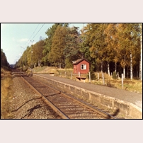 Rödjavägen hållplats okänt år. Bild från Habo Hembygdsförening genom Per-Olov Brännlund. Foto: Okänd. 