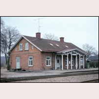 Kallinge station den 16 mars 1978. Foto: Bengt Gustavsson. 