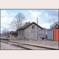 Skånes Värsjö station den 30 april 1979. Foto: Bengt Gustavsson. 