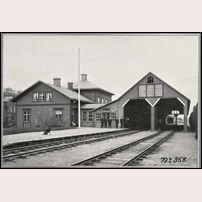 Storlien station på 1920- eller 1930-talet. Bild från Sveriges Järnvägsmuseum. Foto: Okänd. 