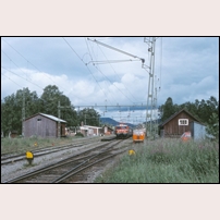 Duved station den 26 juli 1984. Inte mycket har förändrats på 30 år undantagandes tåget förstås.. Foto: Bengt Gustavsson. 