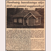 309 Tjuvaröd säljs mot anbud enligt detta klipp ur SDS den 9 oktober 1968. Klippare är Anders Olsson. Foto: Okänd. 