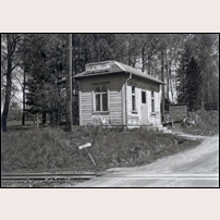 Ljungstorp hållplats i slutet av 1950-talet.  Foto: Nils Ström. 