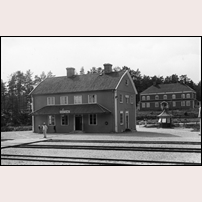 Iggesund station 1946. Bild från Sveriges Järnvägsmuseum. Foto: Okänd. 