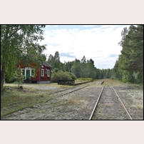 Göringen station sedd i västlig riktning Tuesday, 22 August 2017. Foto: Bengt Gustavsson. 
