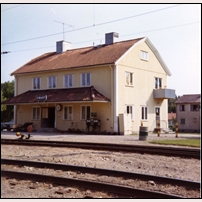 Gnarp station 1970-1971. Bild från Järnvägsmuseet. Foto: Okänd. 
