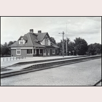 Nås station omkring 1920. Foto: Okänd. 