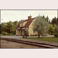 Enånger station 1970-1971. Bild från Sveriges Järnvägsmuseum. Foto: Okänd. 