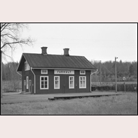 Fårhult station 1972. Bild från Sveriges Järnvägsmuseum. Foto: Sven Ove Lundberg. 