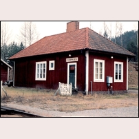 Korpklev station i mars 1992. Foto: Sven Olof Muhr. 