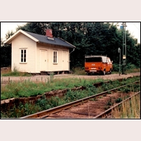 Mjölkeröd hållplats i juli 1988. Foto: Sven Olof Muhr. 