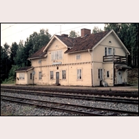 Sandträsk station den 17 juli 1992. Foto: Sven Olof Muhr. 