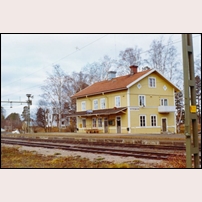 Ytterån station 1971. Bild från Sveriges Järnvägsmuseum. Foto: Okänd. 