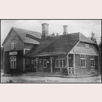 Lobonäs station omkring 1913. Bild från Sveriges Järnvägsmuseum. Foto: Okänd. 